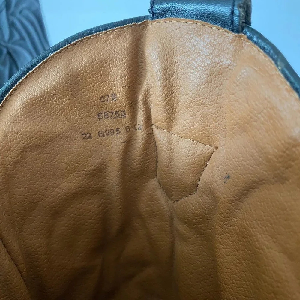 Flings Sundance Red Black Leather Cowboy Boots - Picture 6 of 9